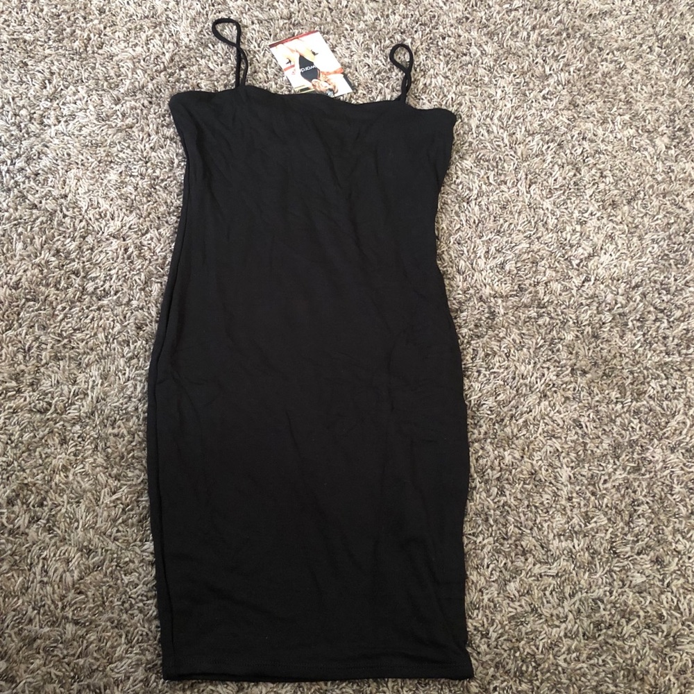 Black mini dress